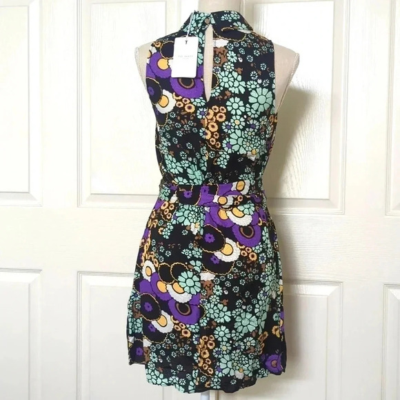Ted Baker Retro Floral Sleeveless Dress - Picture 4 of 6
